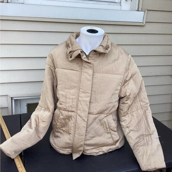 Grandpa mob wife clean girl office fairy core Vince Soft Padded Jacket medium,All Products : American Fashion Style Bags On Sale